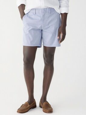 J Crew Shorts 33 Tech Oxford Blue